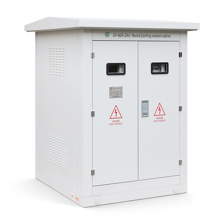 GP-NER-20kV outdoor neutral earthing resistor cabinet with rain canopy and front viewing windows