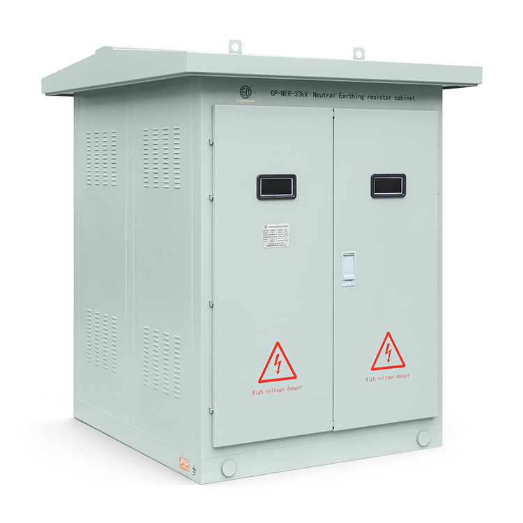 GP-NER-33kV outdoor neutral earthing resistor cabinet with rain canopy and front viewing windows