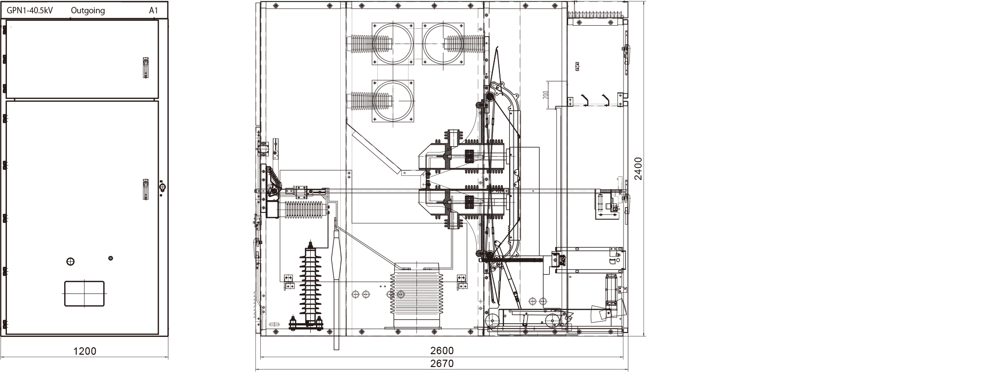 GPN1(C)-40.5 structure drawing for VD4 VH4 type