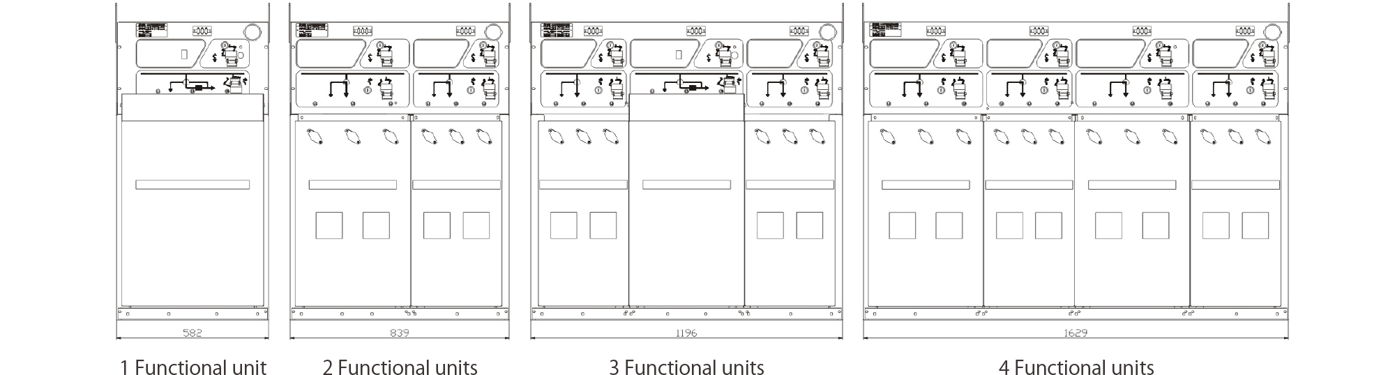 GPR2-12(24) non-expandable type outline dimensions