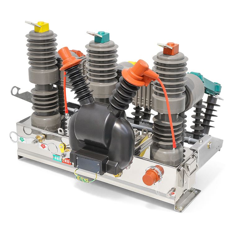 ZW32 12kV outdoor vacuum circuit breaker with three insulated poles and operating mechanism